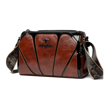 BAODIDAISHU PU Shoulder Bag Crossbody Bag Makeup Bag Backpack Women's Brown/Gold/Black