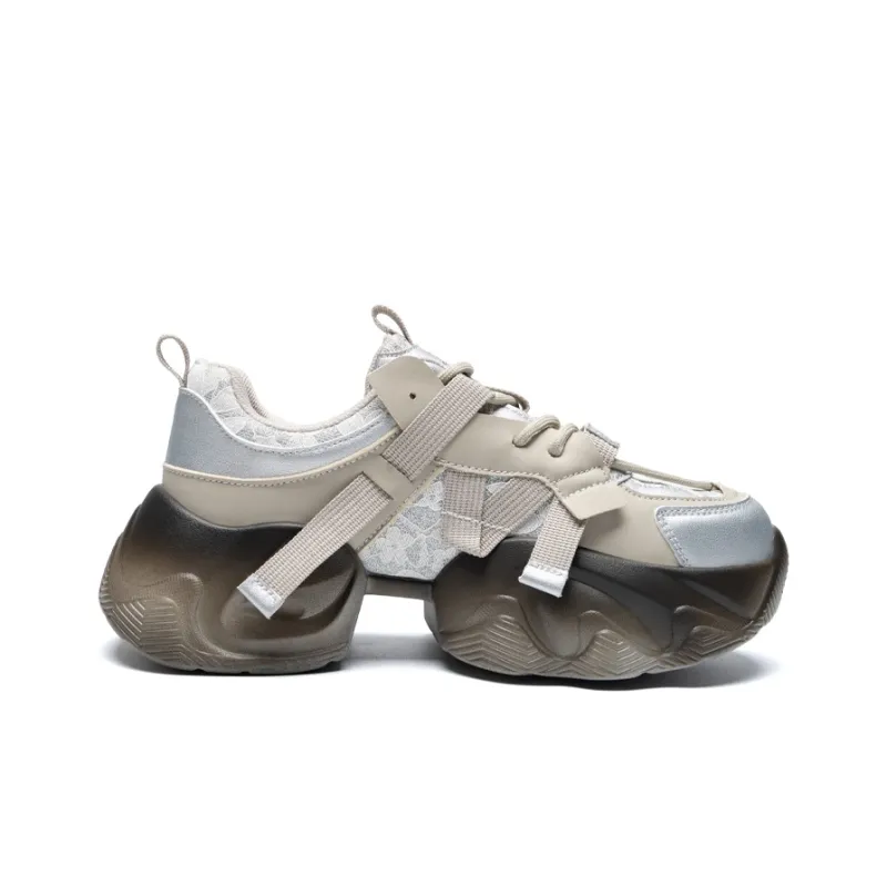 ZHR Cushioning And Breathable Low Top Chunky Sneakers Women's-1