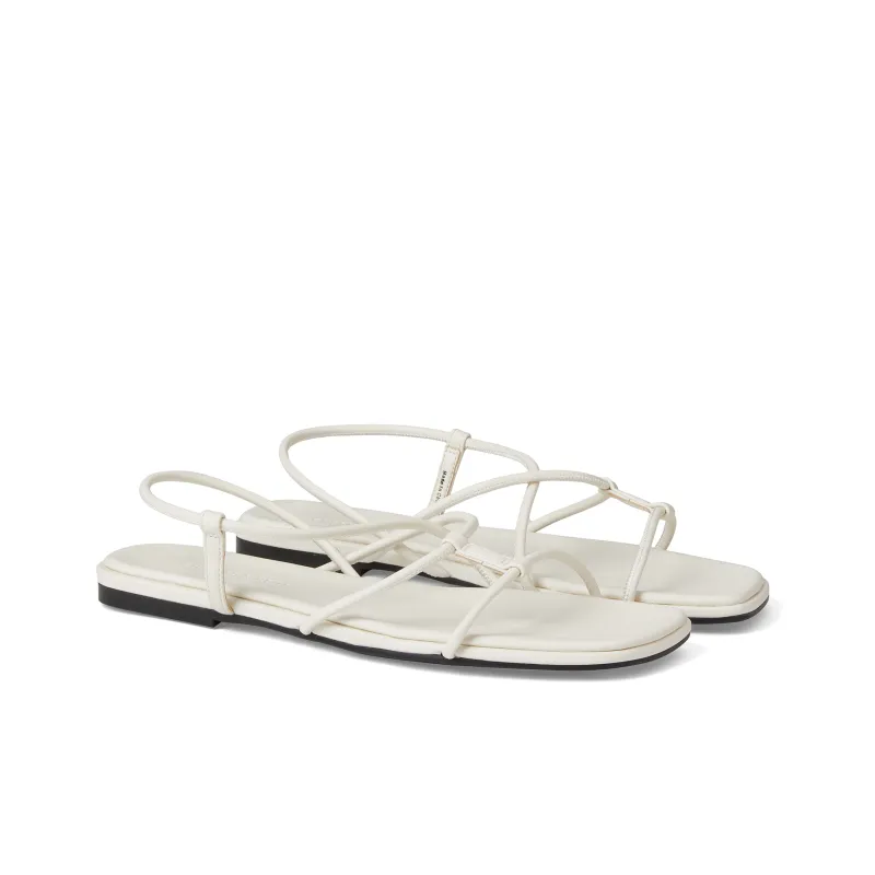 CHARLES&KEITH Small Ck One Strap Sandals 1.4cm Women's Chalk White/Black-1