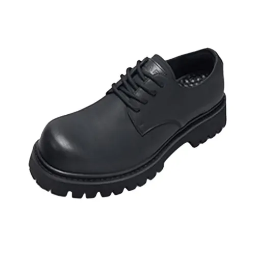 FAIRWHALE Men's Casual Shoes Men Low-Top Black