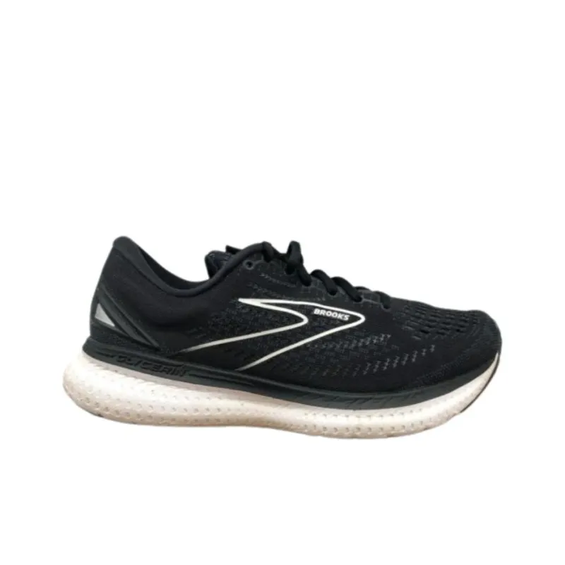 Brooks Cushioning Breathable Low Top Running Shoes Women's Black White-1