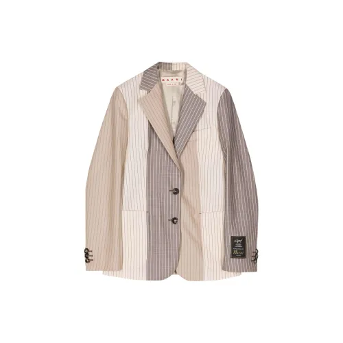 MARNI Colour-block Pinstripe Blazer