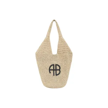 Anine Bing Leah Logo patch Tote Bag