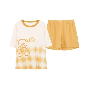 The Story Of The Flower Season Pajama Set Women's White
