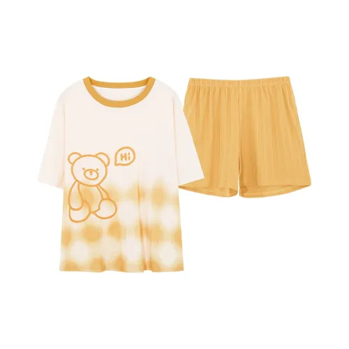 The Story Of The Flower Season Pajama Set Women's White