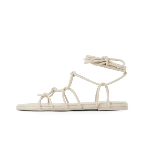 CHARLES&KEITH Small Ck One Strap Sandals 1.3cm Women's Beige/Beige/Black
