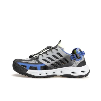 HUMTTO River Trekking Shoes Men's Black Gray Royal Blue