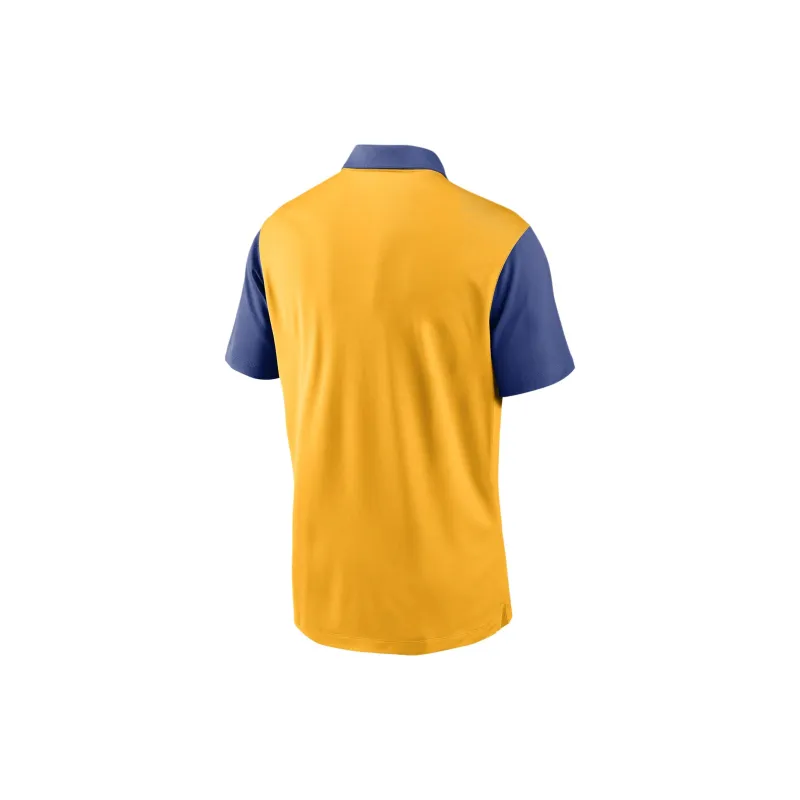 Nike MLB Collaboration Milwaukee Brewers Team Polo Shirt Milwaukee Brewing Company Team Men's Gold-1