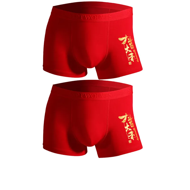 SEPTWOLVES Underpants Men's 2 Pack With Box Included Red-13