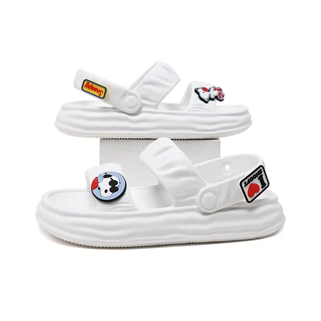 SNOOPY Beach Sandals Women's White-4