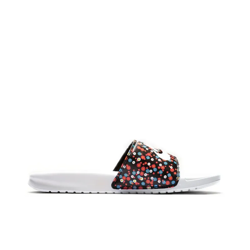 Nike Benassi Jdi Floral Slide 'White' Women's-1