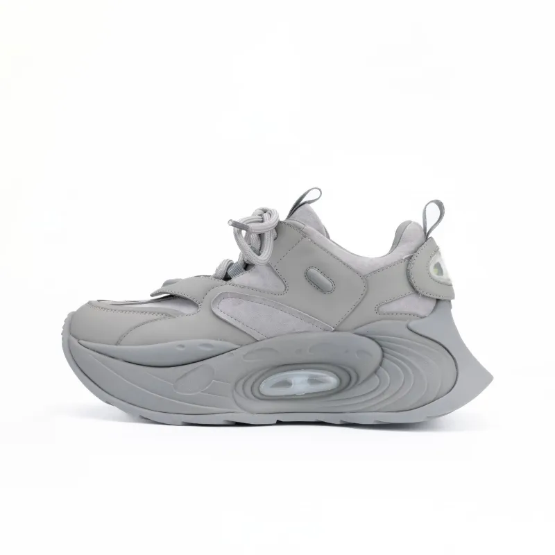 UanDi Cushioning, Slip Resistant, Abrasion Resistant, Height Increasing Low Top Chunky Sneakers Women's-4
