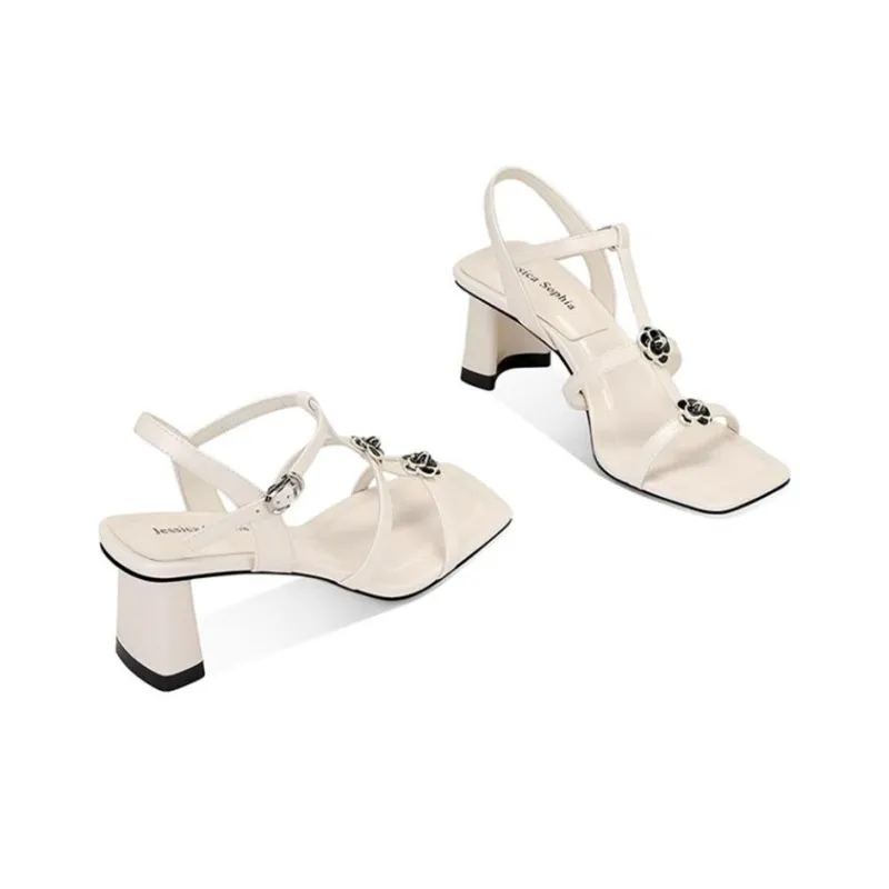JESSICA SOPHIA Strap Sandals 5.5cm Women's-6