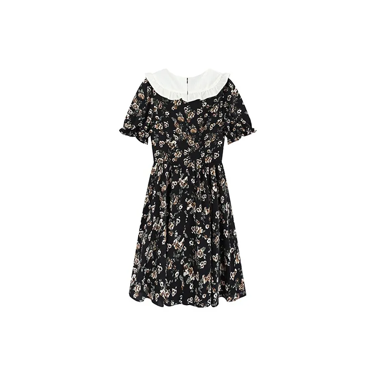 Garbege Short Sleeved Dresses Women's-1