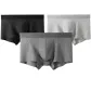 3-Pack Box Included (Dark Heather Gray+Black Heather Gray+Medium Heather Gray) 100% cotton Breathable/Mulberry Silk Care/3A Antibacterial