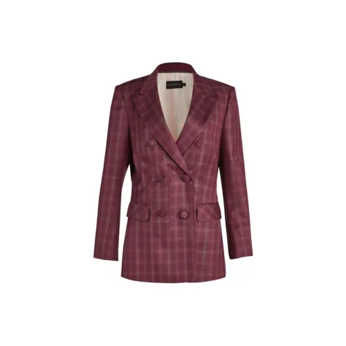 DESIGNICE Business Suits Women's Checkered