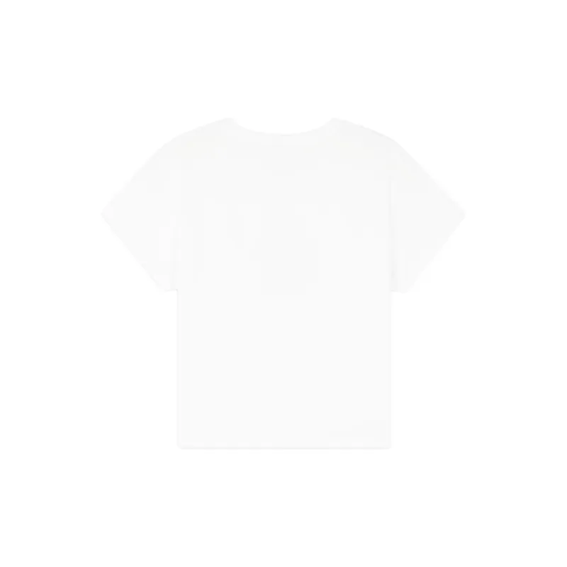 Maison Kitsune Floating Flower Printed Crewneck T Shirt-1