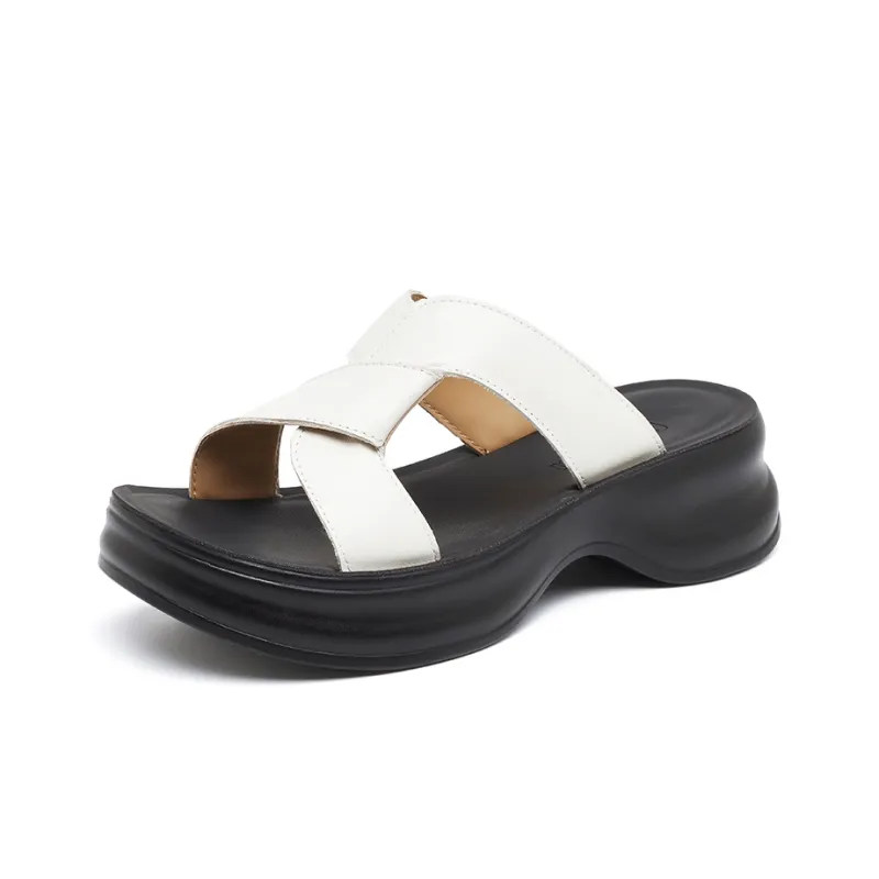 OULISASI PU Polyurethane Abrasion Resistant Slide Slippers Women's-1