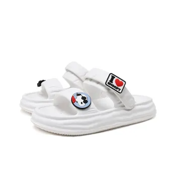 SNOOPY Beach Sandals Women's White
