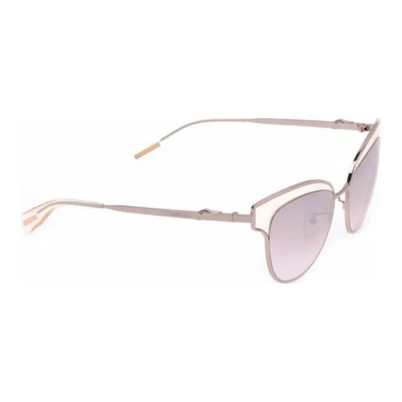 TRUSSARDI Metal Irregular Shape Sunglasses Women's Silver-2