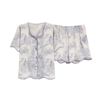The Story Of The Flower Season Pajama Set Women's Light Lavender