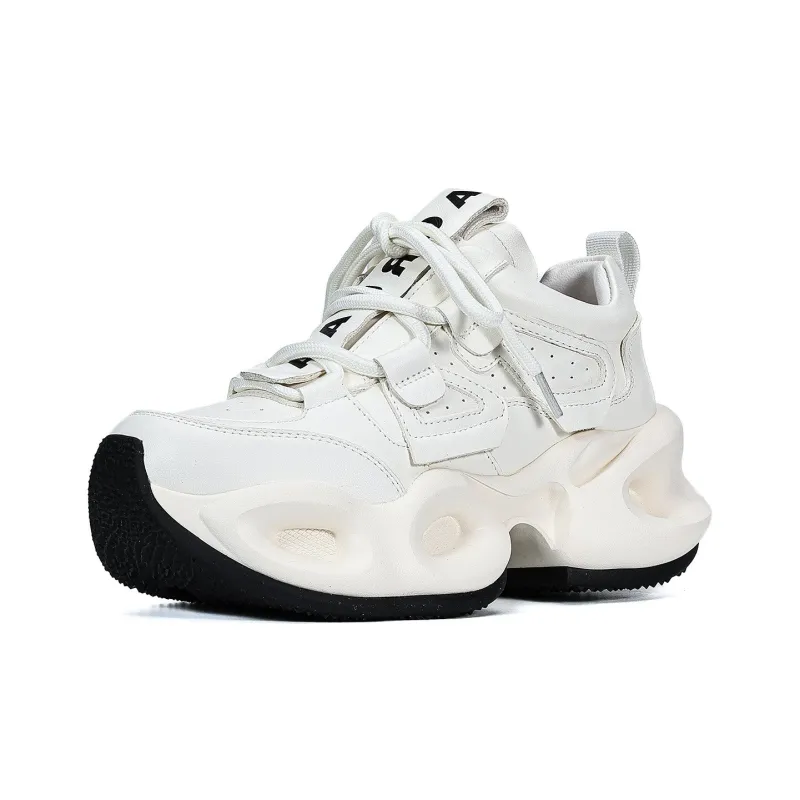UanDi Cushioning Anti-Slip And Wear-Resistant Height Increasing Low-Top Chunky Sneakers Women's-2