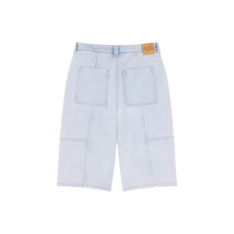 Maison Kitsune Denim Bermuda Shorts-1