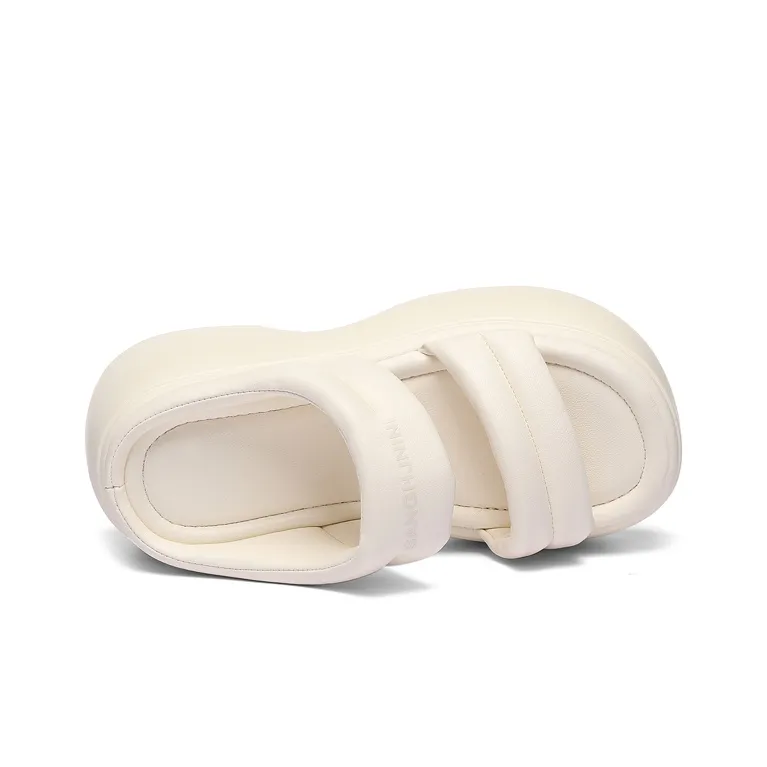 Golden Silk Rabbit PU Polyurethane Slip-Resistant Slide Slippers Women's-9