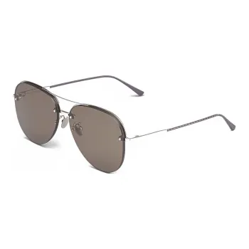 Bottega Veneta Metal Aviator Sunglasses Women's Silver