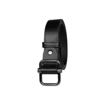 FUO No-Hole Slide Buckle Design Korean-Style Pants Belt Slimming Leather Belts Unisex Width 3.3CM