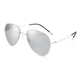 Silver Frame with Gradient Gray Lens