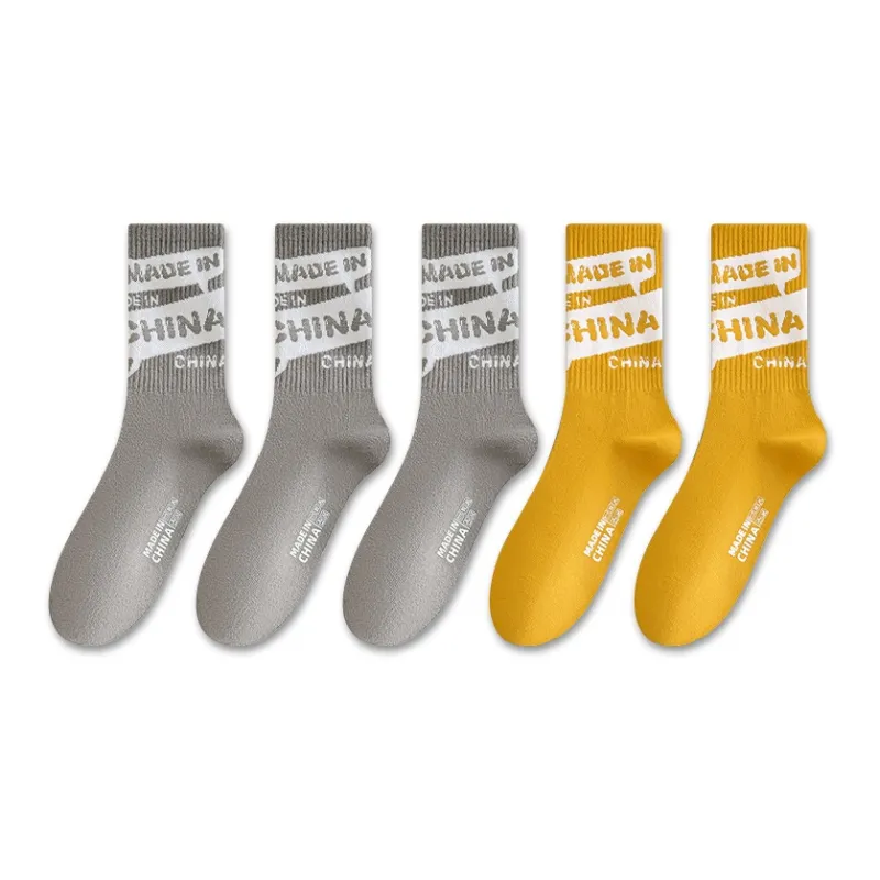 LUOLIAN Knee High Socks Men's 5 Pack-9