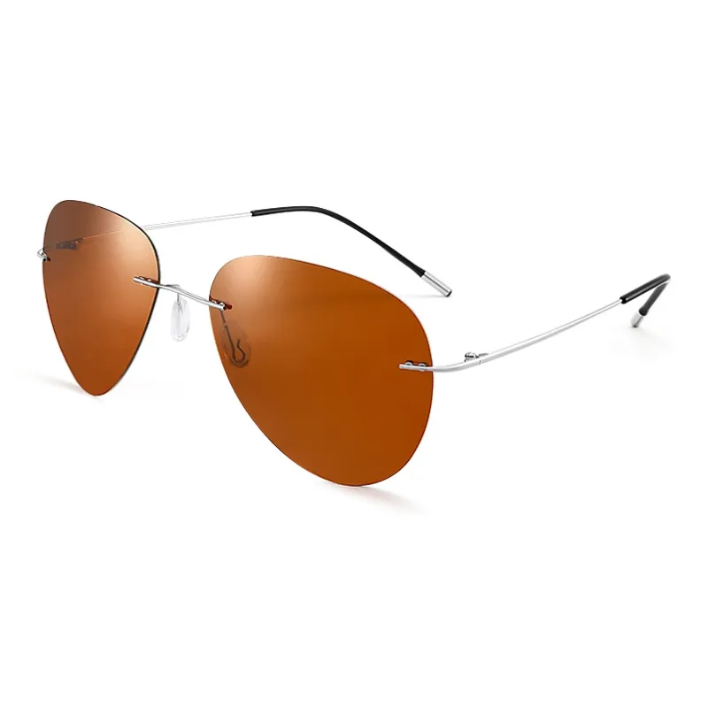 Morakot Β Titanium Aviator Sunglasses Men's-4