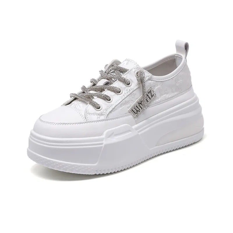 KEJIANNI Lightweight Height Increasing Low-Top Skateboard Shoes Women's-1