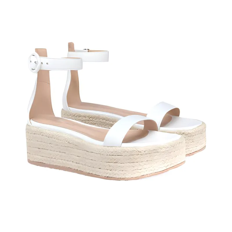 GIANVITO ROSSI Seville Strap Sandals 6cm Women's White-2
