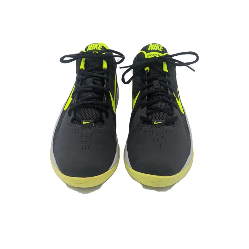 Nike Cushioning Anti-Slip And Wear-Resistant High-Top Casual Shoes Men's Black Gray Green-3