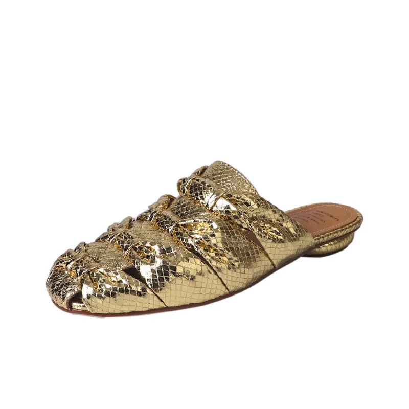 AIQINISHA TPR Sole Slip Resistant Wrap toe Slippers Women's-4