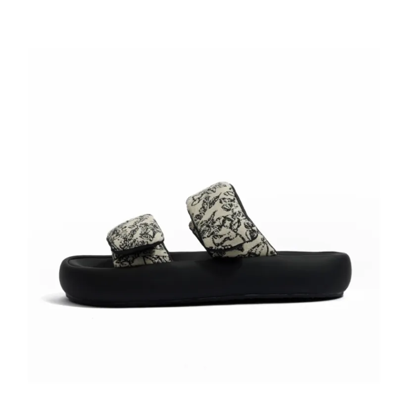 CHERRY&KALIKA Rubber Sole Slip Resistant Abrasion Resistant Slide Slippers Women's-0