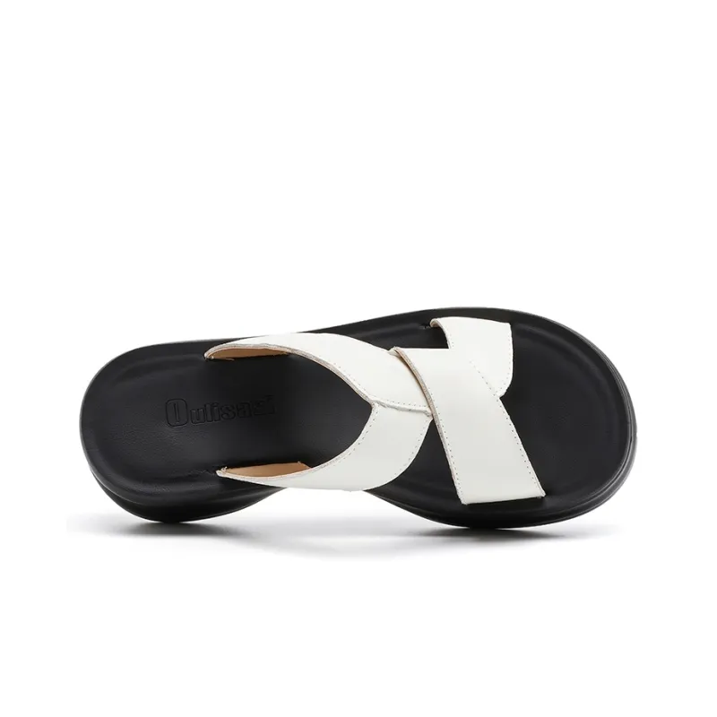 OULISASI PU Polyurethane Abrasion Resistant Slide Slippers Women's-2
