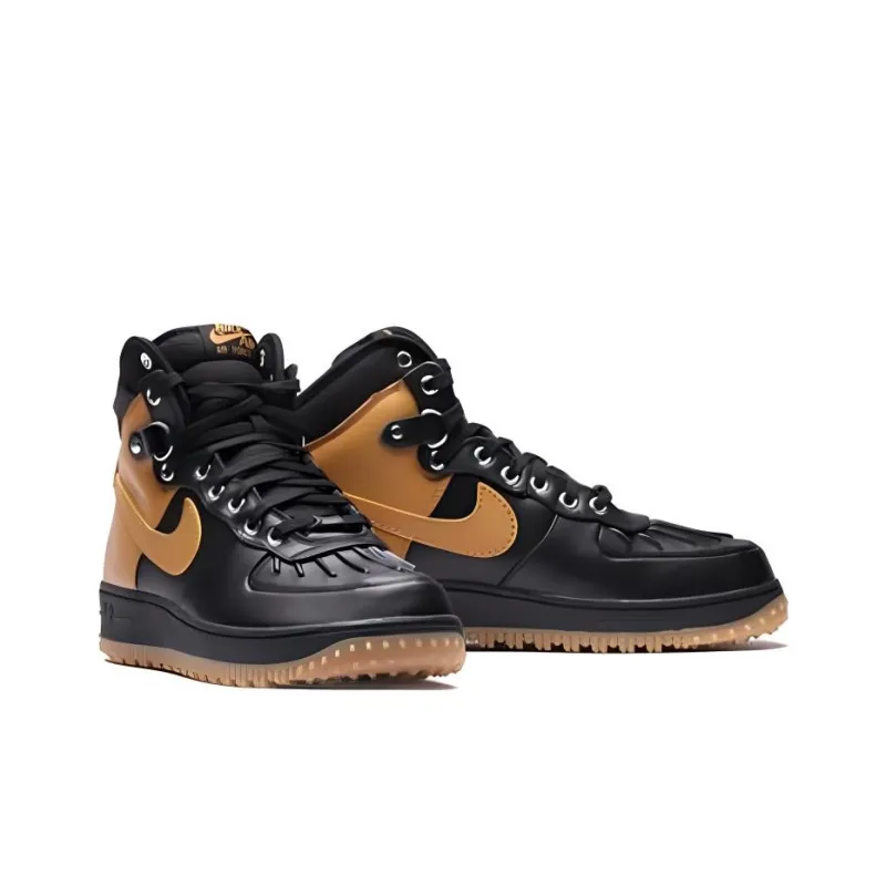 Nike Air Force 1 Shock Absorbers High Top Skateboard Shoes Unisex Light Brown-2
