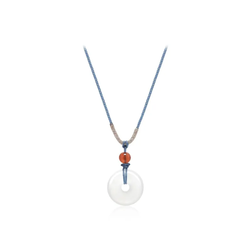 CANHUI Colored Glaze Jade Necklaces Unisex-0