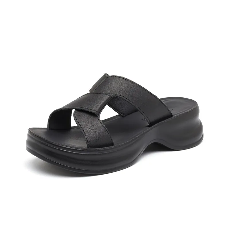 OULISASI PU Polyurethane Abrasion Resistant Slide Slippers Women's-6