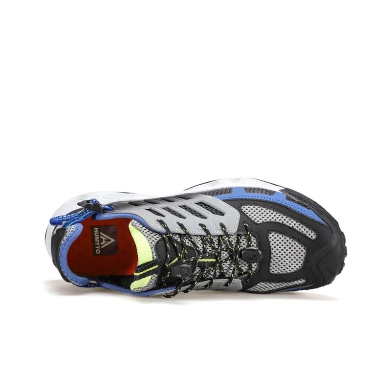HUMTTO River Trekking Shoes Men's Black Gray Royal Blue-3