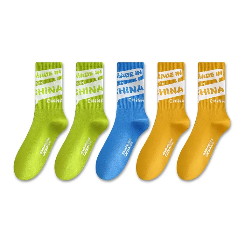 Taste The Color Knee High Socks Men's 5 Pack-6