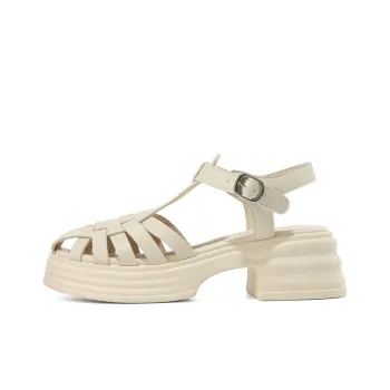 JOSINY Roman Sandals 6cm Women's Beige/Black