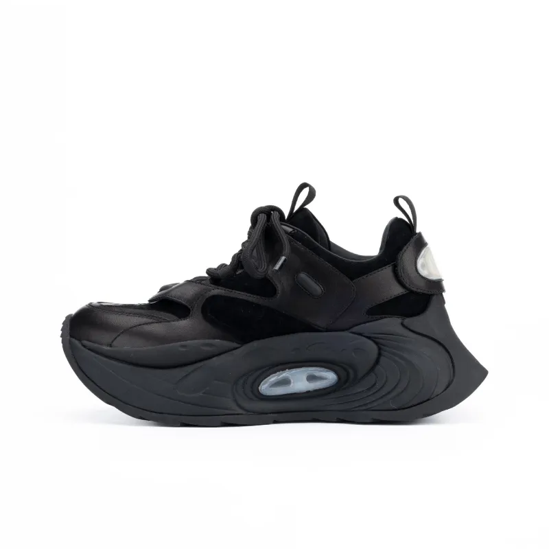 UanDi Cushioning, Slip Resistant, Abrasion Resistant, Height Increasing Low Top Chunky Sneakers Women's-0