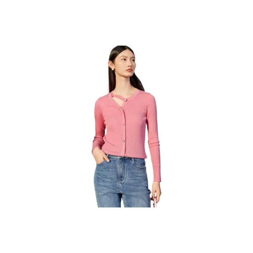 DESIGNICE Sweaters Women's Rose Pink