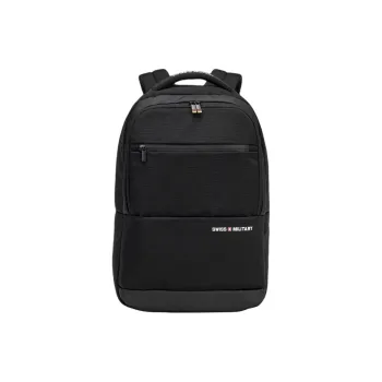 SWISS MILITARY PU Backpack Unisex Black