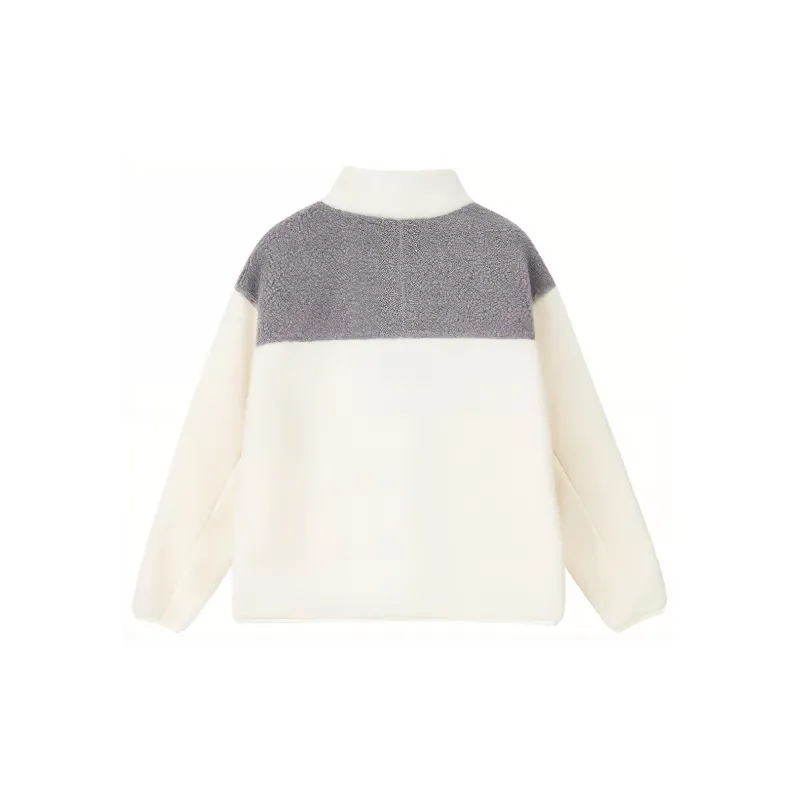 New Balance Velvet feel Coat Women's Gray White-1