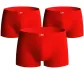 3 Pack, Box Included (Red) Pure Cotton Breathable/3A Antibacterial/High-Rebound Belt
